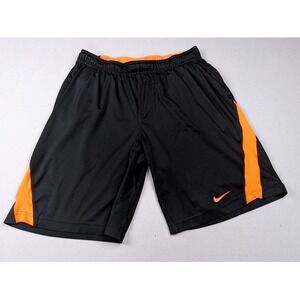 Nike Dri-FIT Basketball Shorts Mens Large Black Orange Athletic Gym Pockets